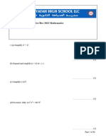 Y10 Term 1 Revision Worksheet