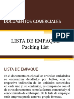 Lista de Empaque