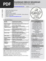 CV Irfan en 2023 2