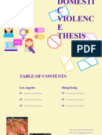 Domestic Violence Awareness Thesis Presentation Purple Variant