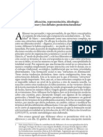 Hall, S. (1998) Significación, Representación, Ideología Althusser y Los Debates Postestructuralistas