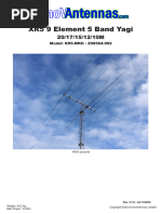 XR5 9 Element 5 Band Yagi 20-17-15-12-10M