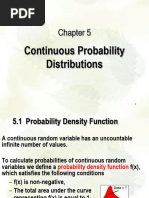 Chapter 5 - Continuous Probability Distribution