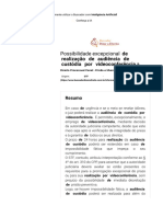 Possibilidade Excepcional de Realização de Audiência de Custódia Por Videoconferênciaa - Buscador Dizer o Direito