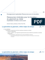 Ressources Minérales Pour La Transition Du Gisement Au Métal