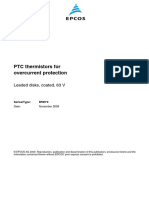 Fiche Technique 500489 Thermistance PTC TDK b59990 c120 A70 55 1 Pcs