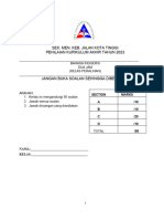 Ujian Akhir Tahun Kelas Peralihan 2023