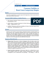 Consensus Guideline On Breast Cancer Lumpectomy Margins