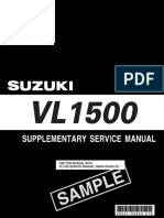 2005 Suzuki VL1500 Supplementary Service Manual