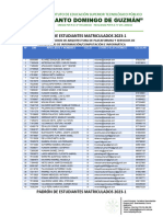 Padron Oficial Matriculados 2023