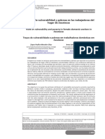 Rasgos de Vulnerabilidad y Pobreza en Las Trabajadoras Del Hogar de Zacatecas