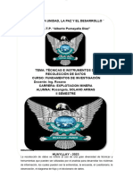 Monografia Tecnicas e Instrumentos de Recoleccion de Datos Rosangela