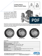 Technical Data Sheet Ecotrol Rotary Control Valve TD 8CD 6HD