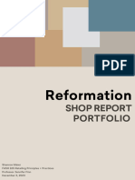 Reformation Shop Report Portfolio 