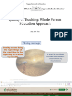 Quality Teaching - Whole Person Education