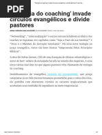 Teologia Do Coaching Invade Círculos Evangélicos e Divide Pastores