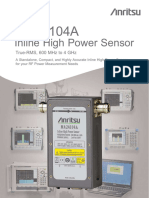 Inline High Power Sensor: True-Rms, 600 MHZ To 4 GHZ