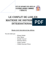 Le Conflit de Lois en Matiã Re de Distribution Internationale