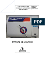 MANUAL Autoclave Automat 2400 Con Validacion Software