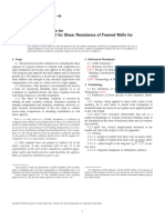 Static Load Test For Shear Resistance of Framed Walls For Buildings