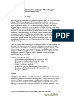 Trauma-Informed Interventions For People Who Self-Injure