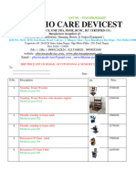 Price List of Rehab Occupational