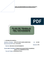 Del Estudiante Plan de Trabajo