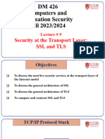 Lecture 9 - Security at The Transport Layer - Ver2