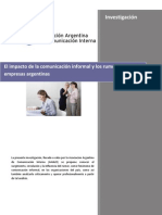 Aadeci Investigacion El Impacto de La Comunicacin Informal y Los Rumores en Las Empresas Argent in As 111015051530 Phpapp01