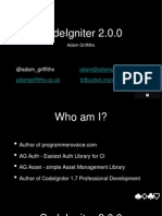 Codeigniter 2.0.0: Adam Griffiths