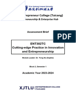 ENT302TC Assessment Brief Approved by UoL