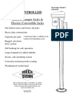 Electric Camper Jack Installation and Operating Instructions