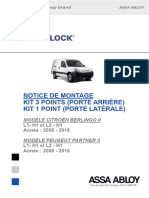 Notice Citroen Berlingo 2008 - 2018 Kit Complet