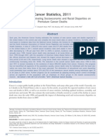 Cancer Statistics, 2011: The Impact of Eliminating Socioeconomic and Racial Disparities On Premature Cancer Deaths