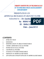 Artificial Ground Water Recharge