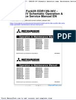 Mitsubishi Forklift Edr13n 36v Esr23n 36v Schematic Operation Maintenance Service Manual en