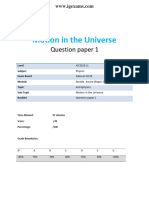 28.1 - Motion in The Universe 1p - Edexcel Igcse Physics QP