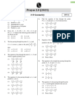 3D Geometry - DPP 02 (Lec 03) - (Prayas 2.0 2023 PW Star)