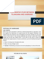 SOCIAL PPT of Comparative Studies Between Jahrkand and Telangana