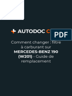 FR Comment Changer Filtre A Carburant Sur Mercedes Benz 190 w201 Guide de Remplacement