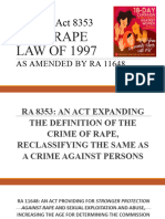 The Anti-Rape Law of 1997