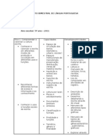 PLANEJAMENTO 2º Bimestre DE LÍNGUA PORTUGUESA 5º Ano