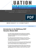 McKinsey DCF Valuation 2020 User Guide V4