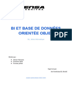 Bi Et Base de Données Orientée Objet: S9, Génie Informatique