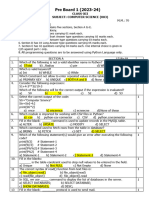 XII MS Computer Science PB-1 (2023-24)