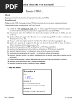 Tp1, Tp2, Tp3 Et Tp4 (HTML5 CSS3) Avec Correction (Henchiri Sghaier Lycée Ibn Sina Gafsa)