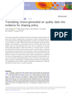 Translating Citizen-Generated Air Quality Data Into Evidence For Shaping Policy (2022)