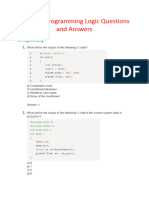 TCS NQT Programming Logic Questions and Answers