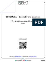 F. Arc Length and Area of Sector