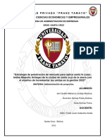 PROYECTO "Estrategia de Penetración de Mercado para Óptica